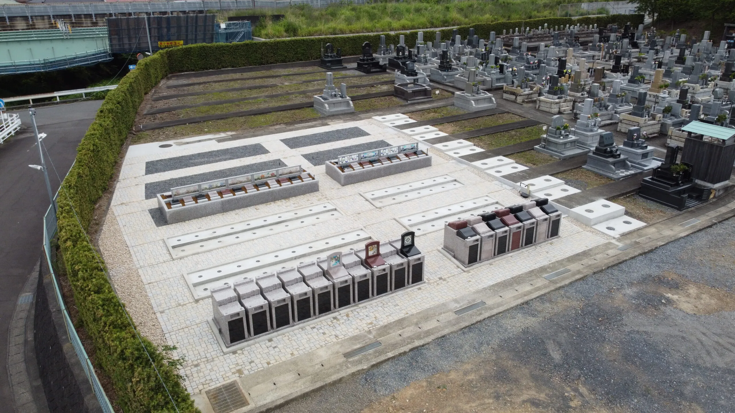 福てらす墓園の上空写真(全景)